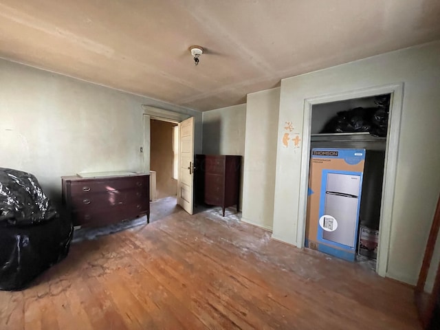 interior space featuring wood-type flooring