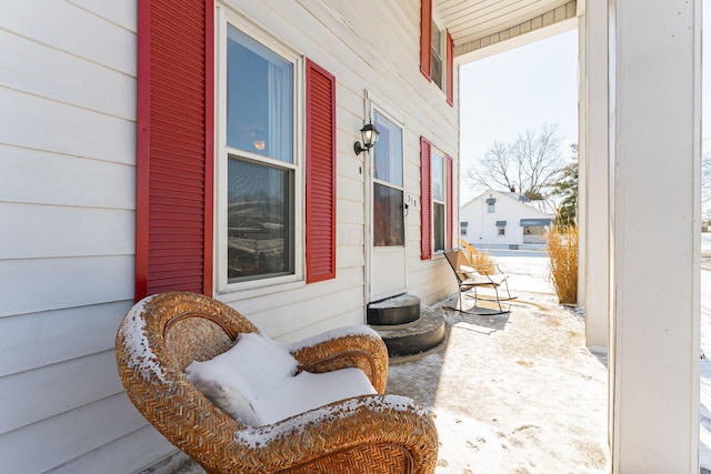 view of patio / terrace featuring covered porch