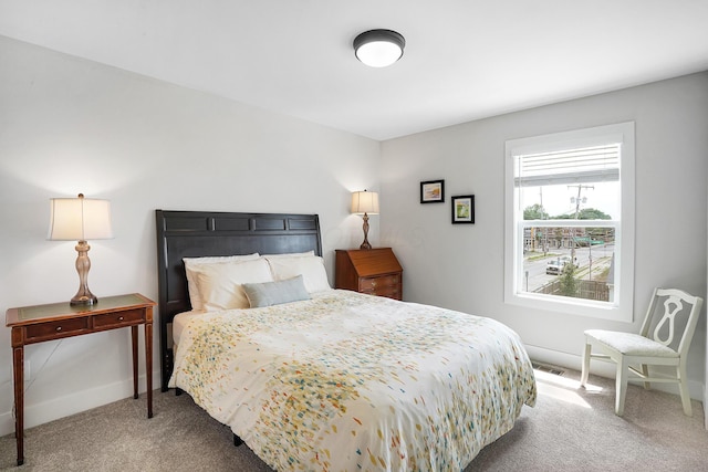 bedroom featuring carpet flooring