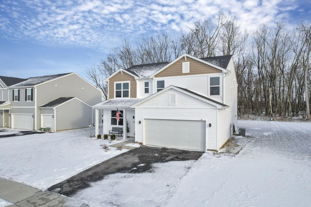 view of front property featuring cooling unit