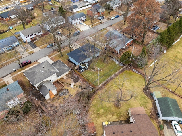 drone / aerial view with a residential view