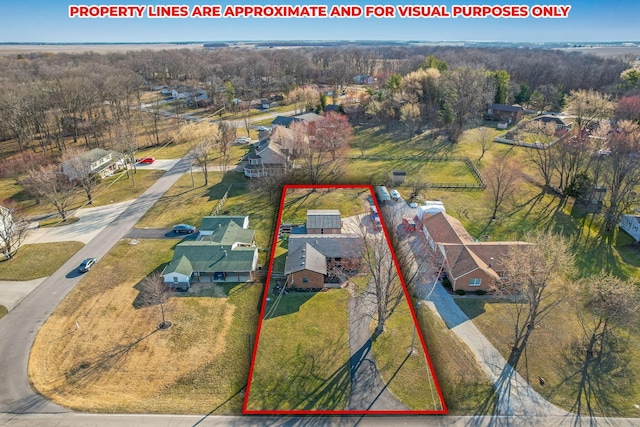 1545 E Choctaw Dr, London, OH 43140 - bird's eye view with a residential view