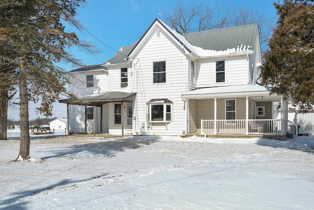 view of front of house featuring a porch