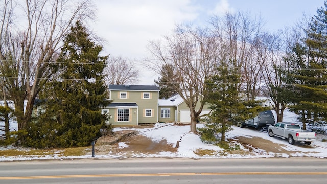 traditional home featuring a garage