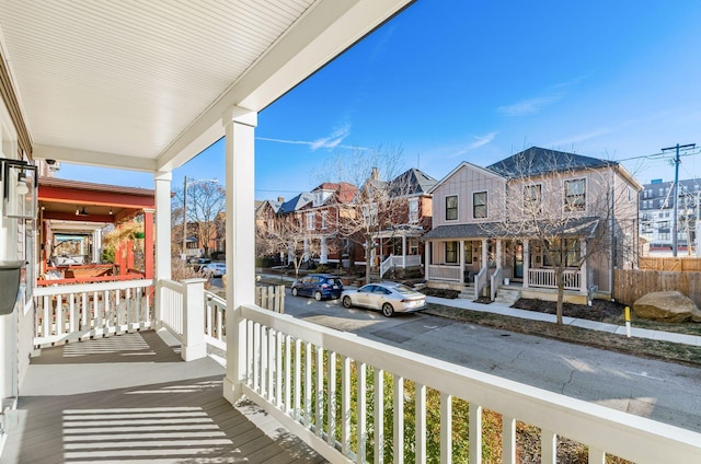 balcony with a porch