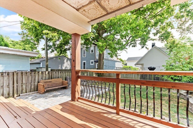 view of wooden terrace