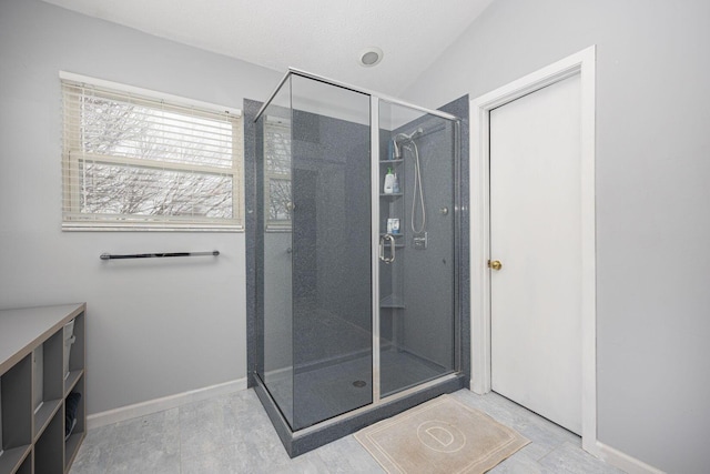 bathroom with walk in shower