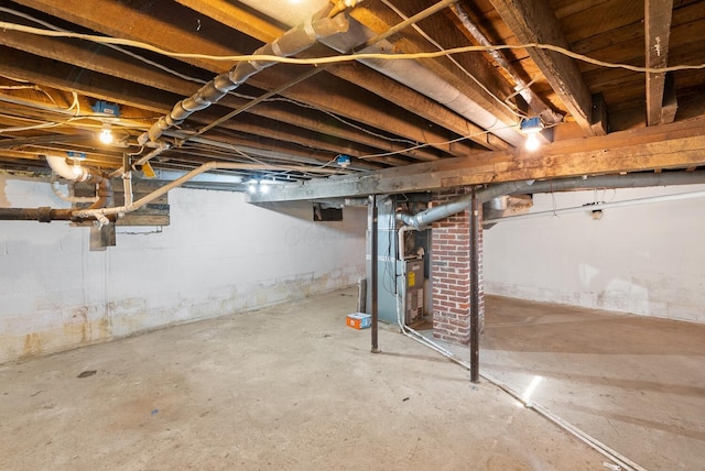 2029 Fairfax Ave, Columbus, OH 43207 - unfinished basement with heating unit