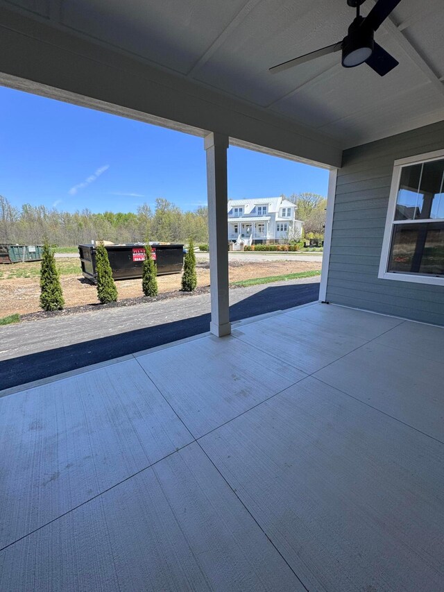 5450 Maple Dr, Lewis Center, OH 43035 - view of patio / terrace with a ceiling fan