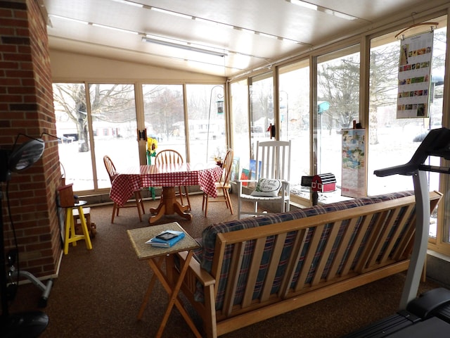 view of sunroom / solarium