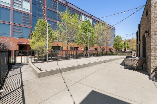 surrounding community with fence