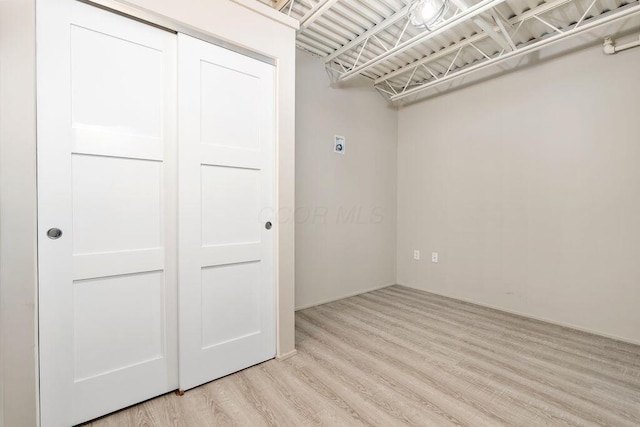 interior space with light wood-type flooring