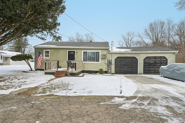 view of front of house with an attached garage