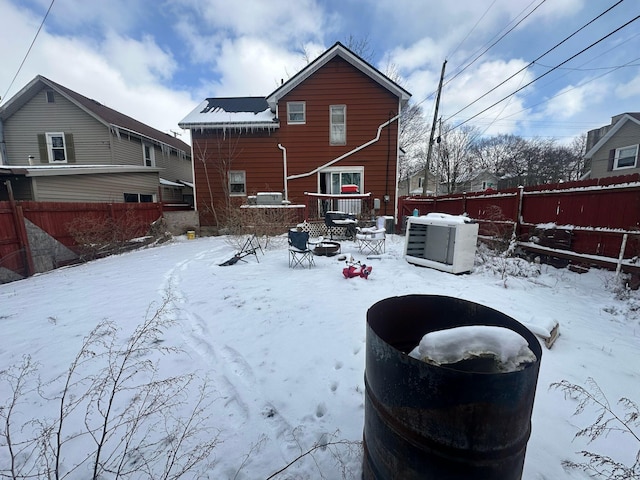 235 Oak St, Marion, OH 43302 - view of snow covered rear of property