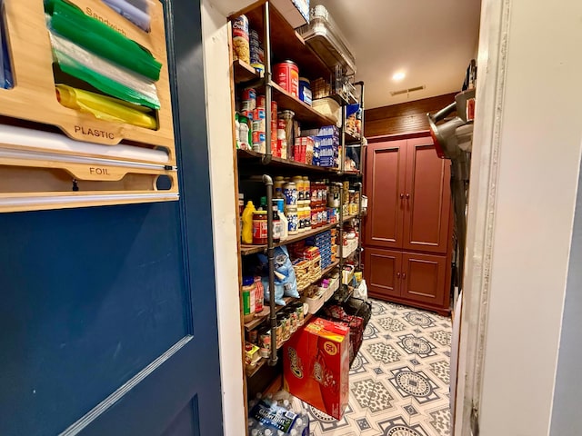 view of pantry