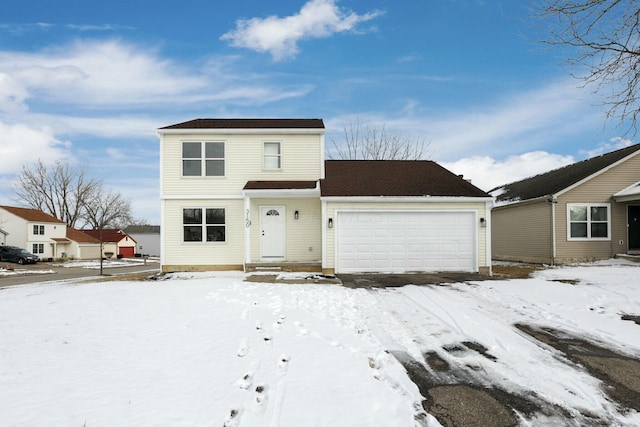 view of front of home with an attached garage