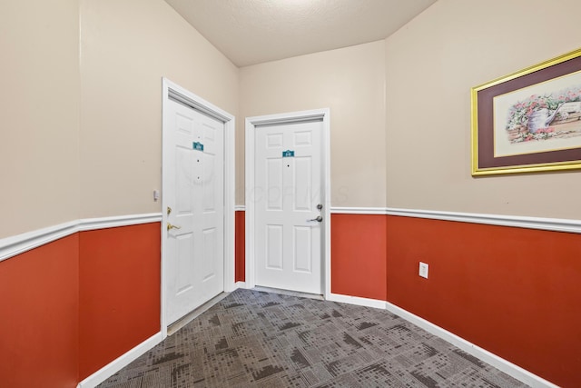 entryway with baseboards