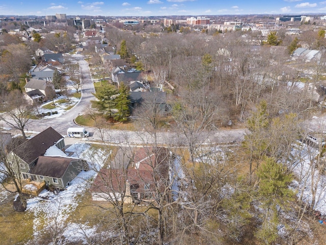 bird's eye view with a residential view