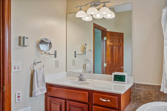 bathroom with vanity