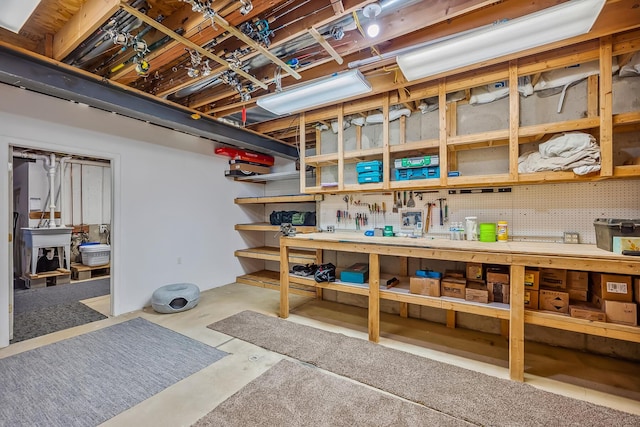 view of storage room