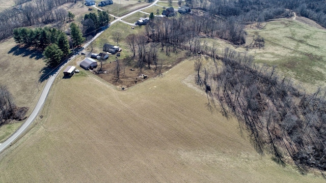 1295 Maple Brook Rd, New Concord, OH 43762 - birds eye view of property with a rural view