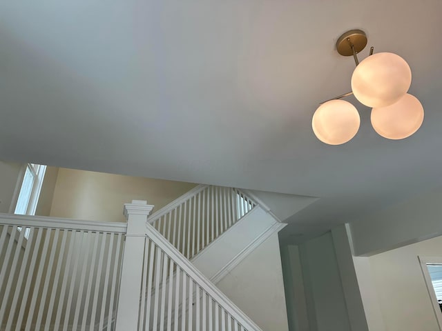 stairs featuring a wealth of natural light