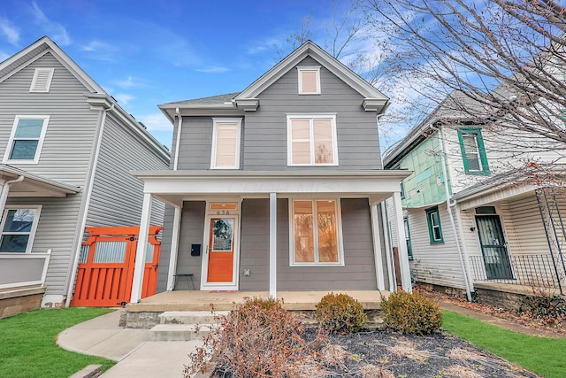 view of front of house with a porch