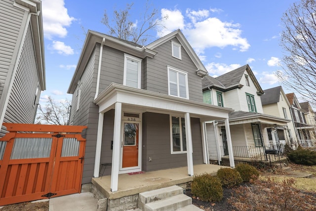 view of front of house with a porch