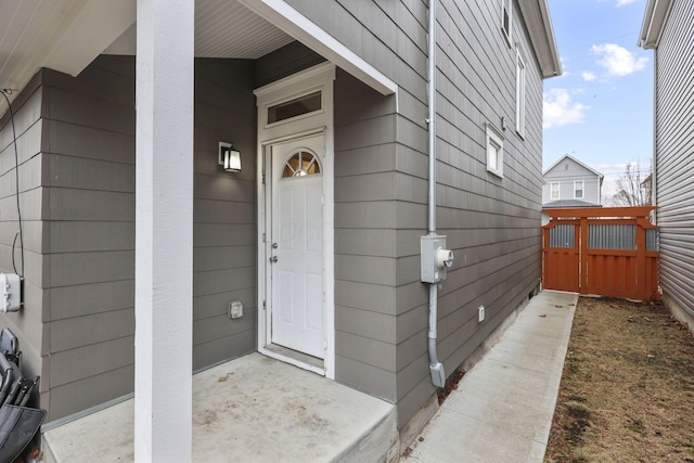 view of entrance to property