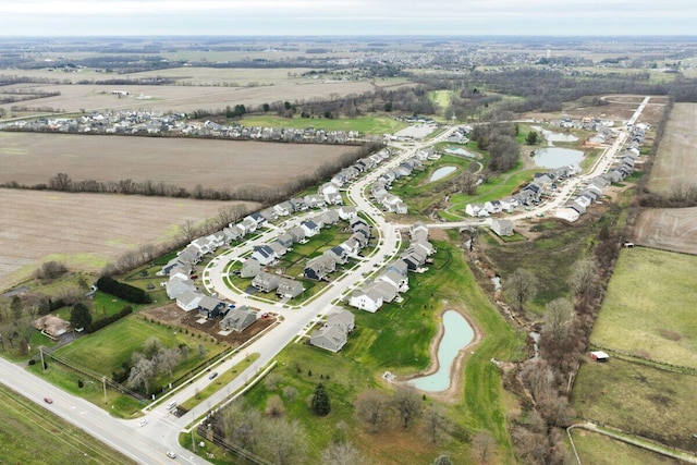 drone / aerial view featuring a rural view