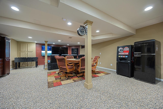 413 Ashmoore Cir E, Powell, OH 43065 - interior space featuring recessed lighting and baseboards