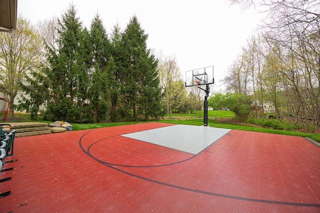 413 Ashmoore Cir E, Powell, OH 43065 - view of basketball court with basketball hoop