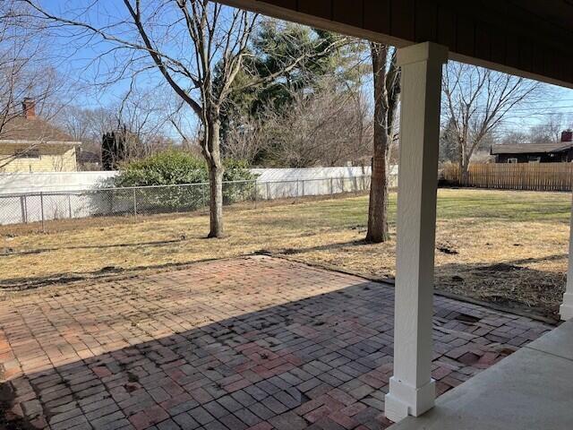 view of patio / terrace with a fenced backyard