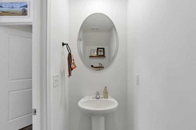 bathroom with a sink