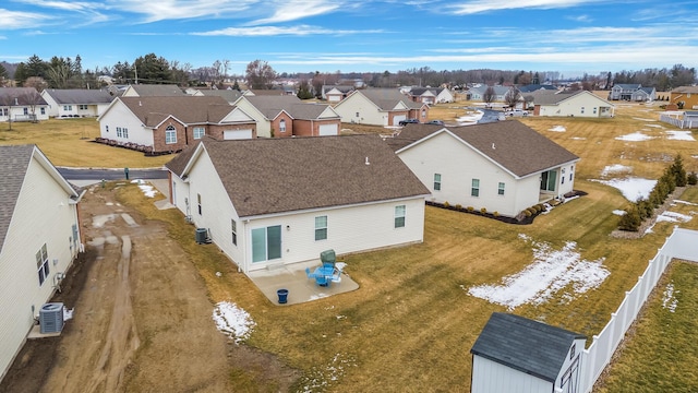 birds eye view of property featuring a residential view