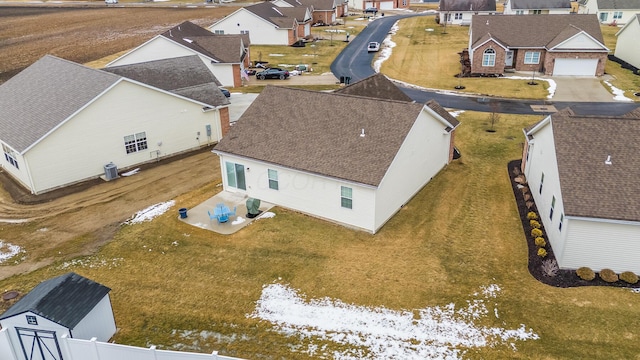 drone / aerial view featuring a residential view