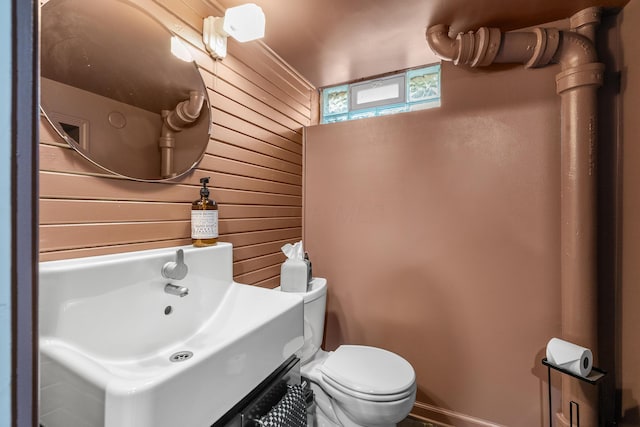 bathroom featuring a sink and toilet