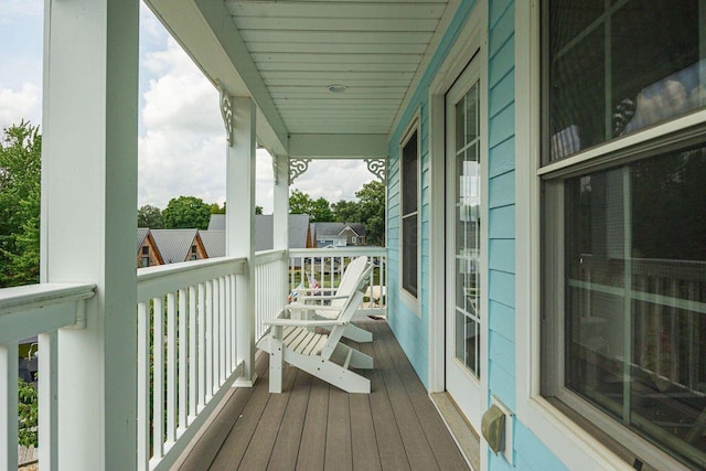 balcony with covered porch