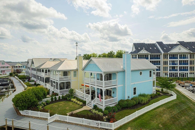 bird's eye view featuring a residential view