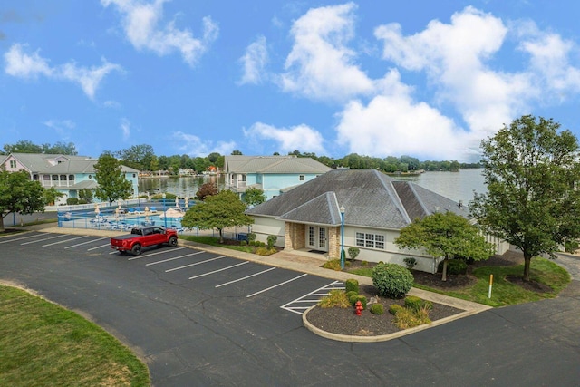 view of uncovered parking lot