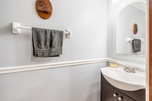 bathroom featuring vanity