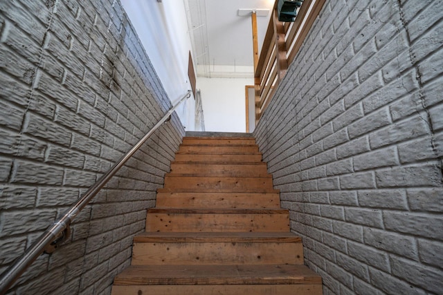 view of stairway