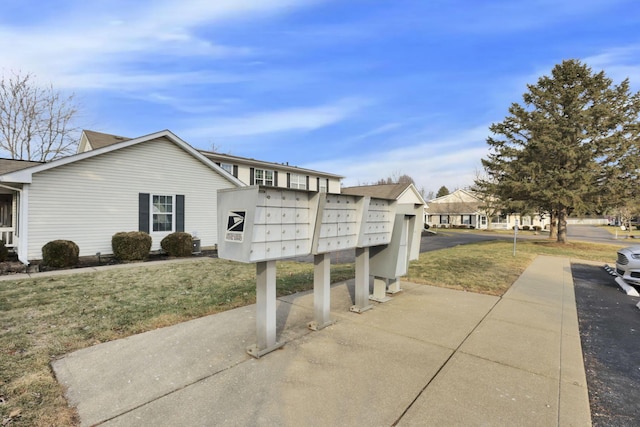 surrounding community featuring mail area