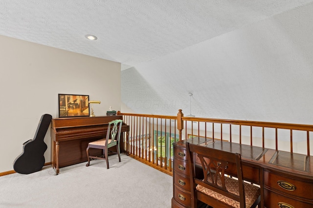 6266 Misty Cove Ln, Columbus, OH 43231 - office space with a textured ceiling and carpet flooring