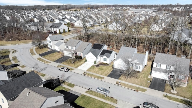 aerial view featuring a residential view