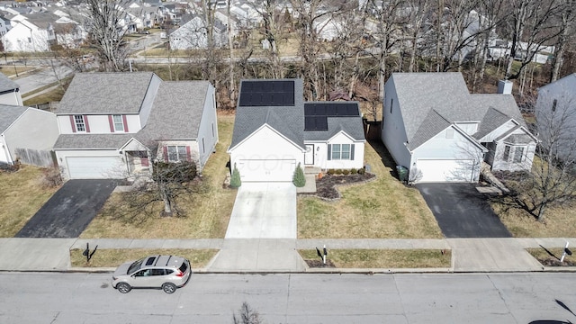 bird's eye view featuring a residential view