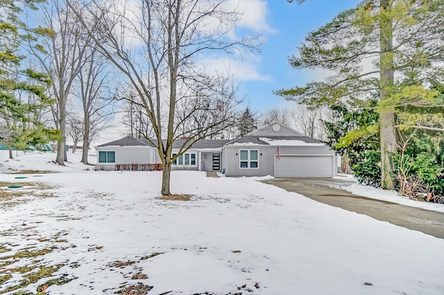 ranch-style house with an attached garage