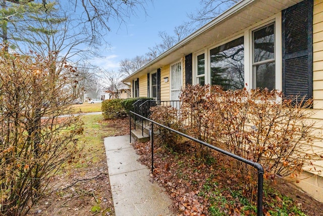 view of home's exterior