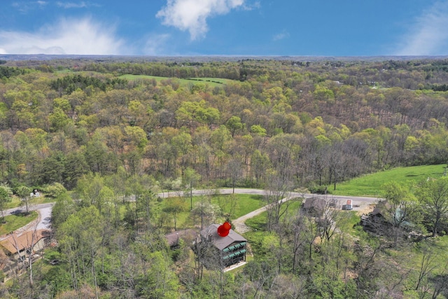 2098 Maya Ln, Sugar Grove, OH 43155 - aerial view featuring a wooded view