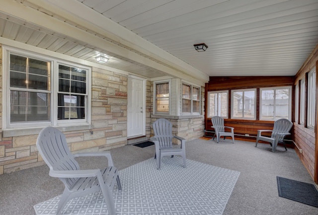 view of sunroom / solarium